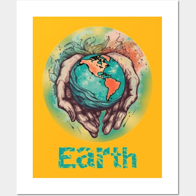 April 22 Earth Day,Be the change,Preserving our planet. Wall Art by NOSTALGIA1'